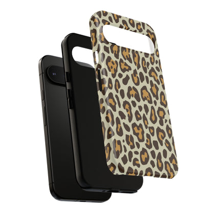 Leopard Print Tough Phone Case — Durable Protective Animal Print Case