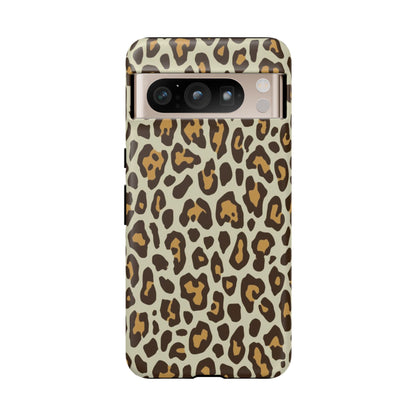 Leopard Print Tough Phone Case — Durable Protective Animal Print Case