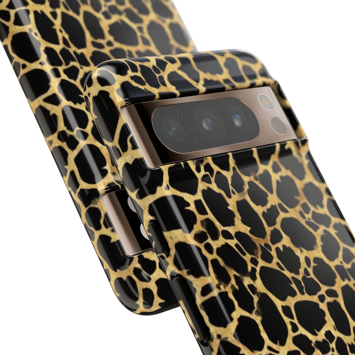 Giraffe Print Tough Phone Case — Durable Leopard-Style Protective Cover