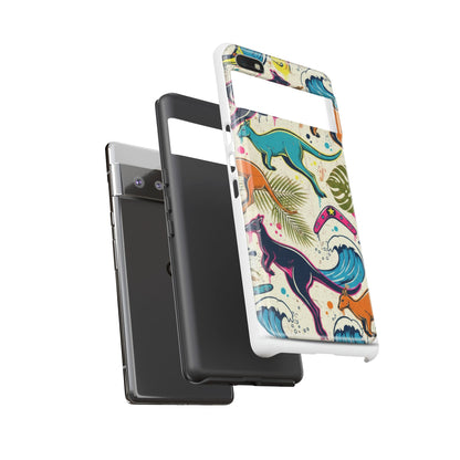 Tough Cases — Colorful Surfing Kangaroo Phone Case