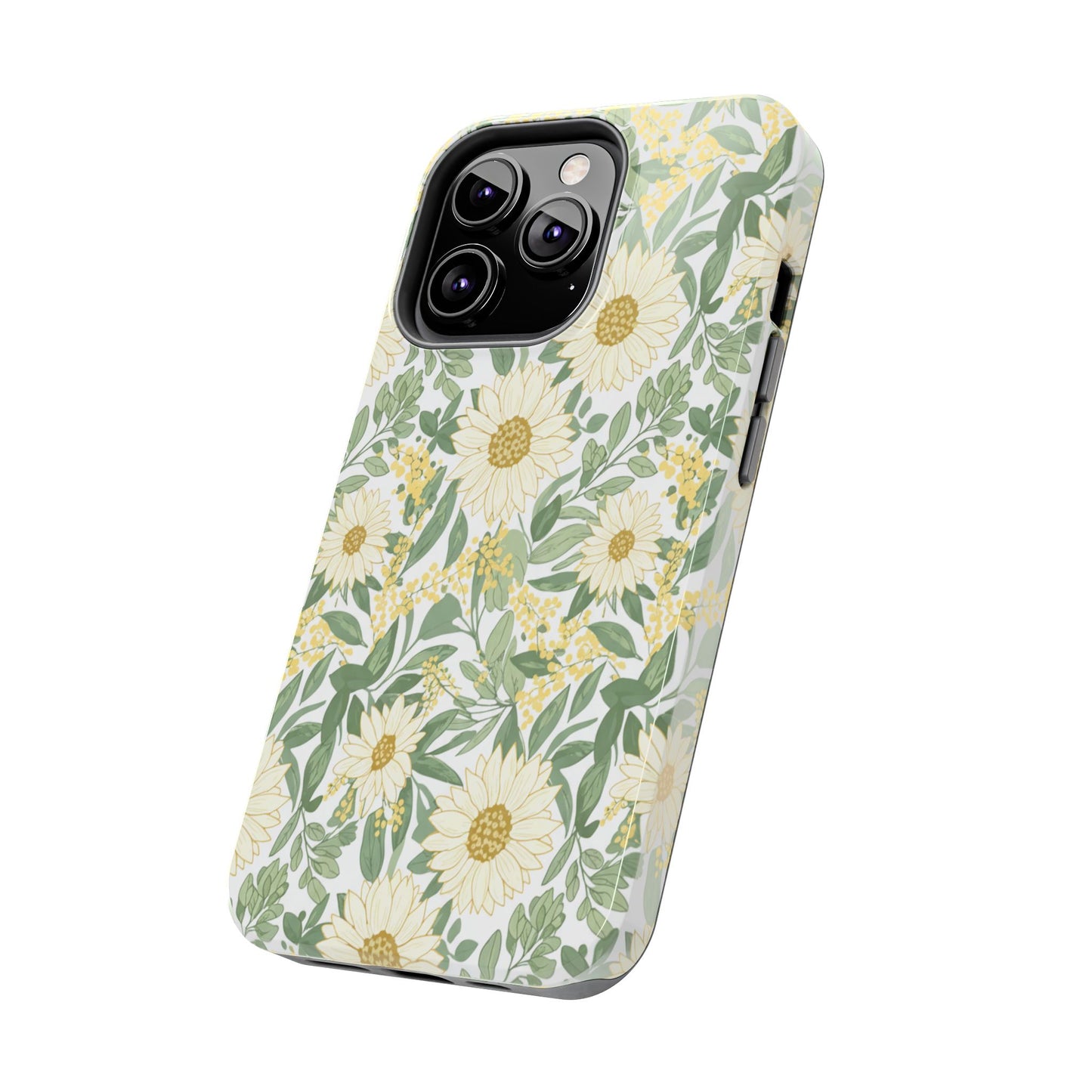 Daisy Meadow Tough Phone Case — Floral Protective Phone Cover