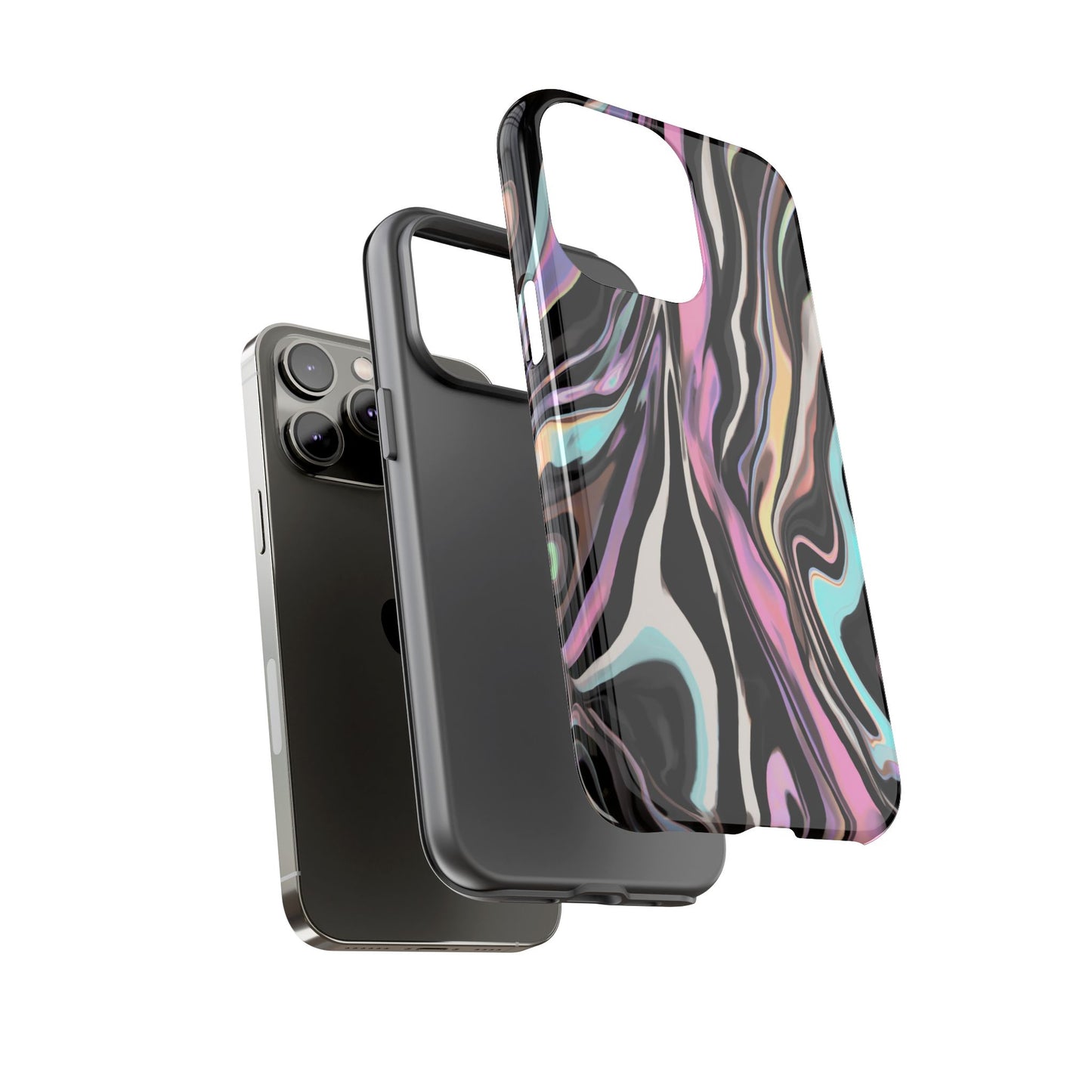 Abstract Marble Tough Phone Case — Pastel Swirl Protective Cover