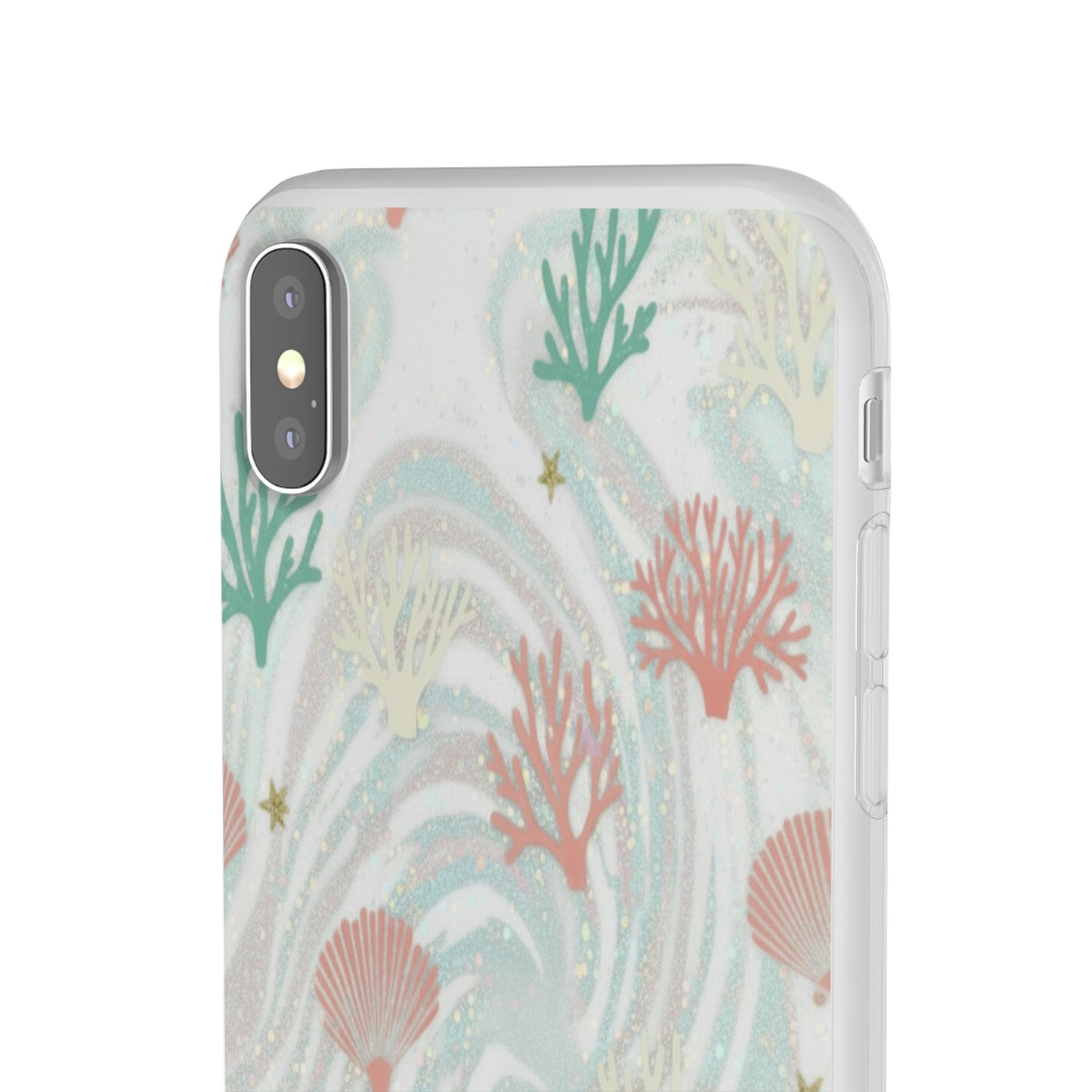 Pastel Seashell Phone Case — Coral Reef Wave iPhone Cover