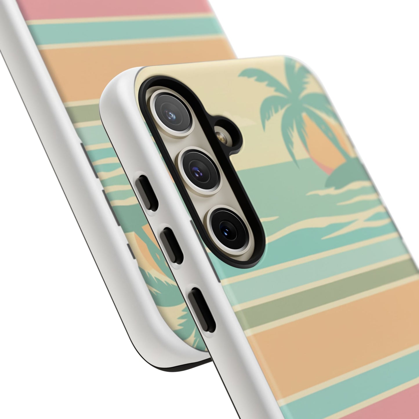 Tough Case — Retro Pastel Sunset Palm Tree Phone Case