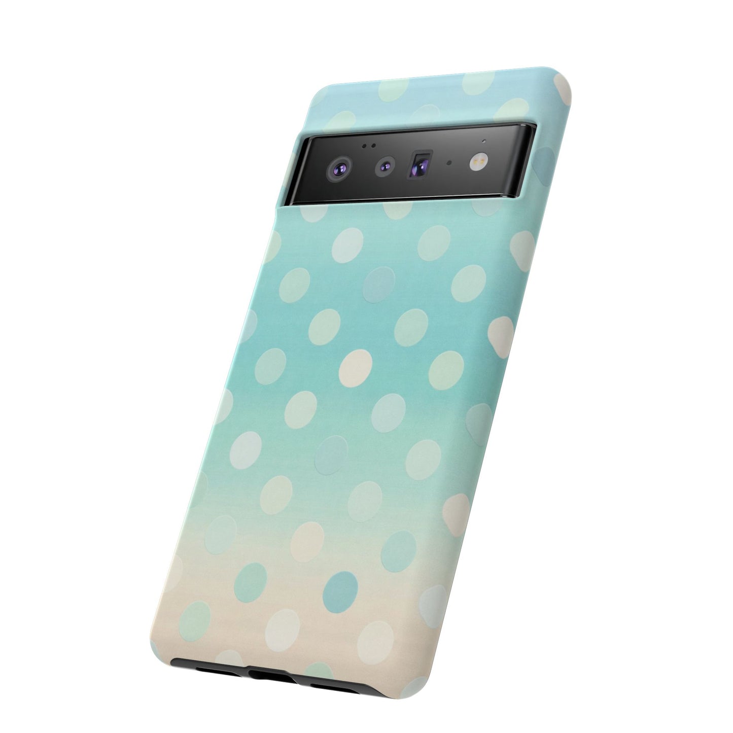 Abstract Palm Tough Phone Case — Minimal Coastal Blue Protective Cover