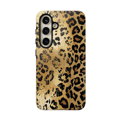 Leopard Print Tough Phone Case — Durable Protective iPhone Cover
