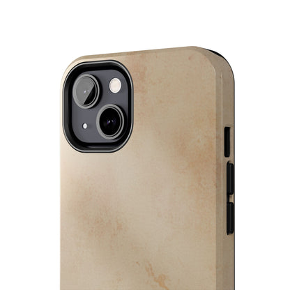 Tough Phone Case — Vintage Beige Marble Protective Phone Cover