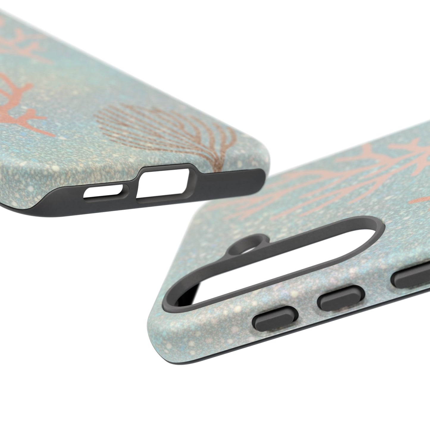 Seafoam Sparkle Phone Case – Coral & Seashell Tough Case