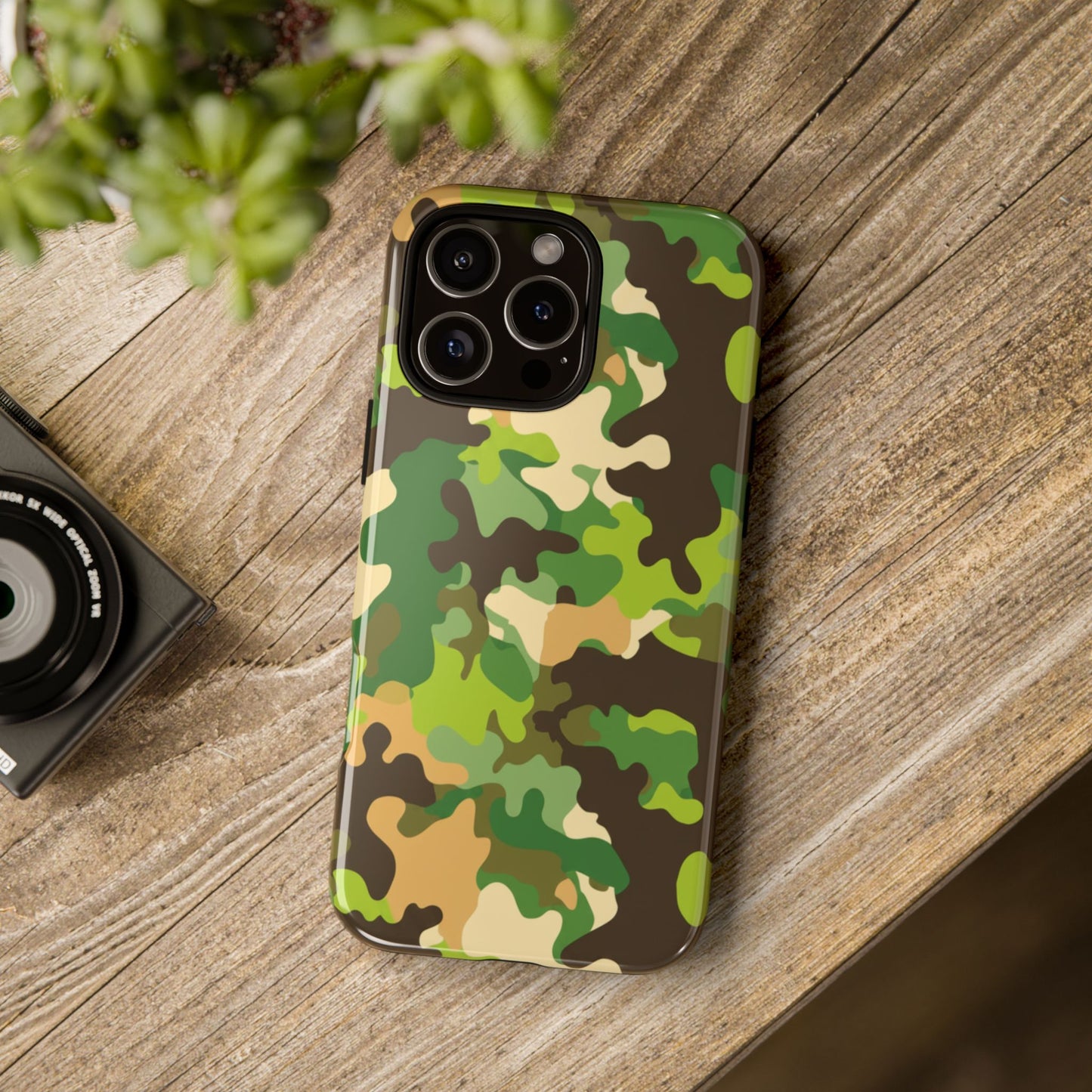 Camouflage Tough Phone Case — Military Camo Protective Cover