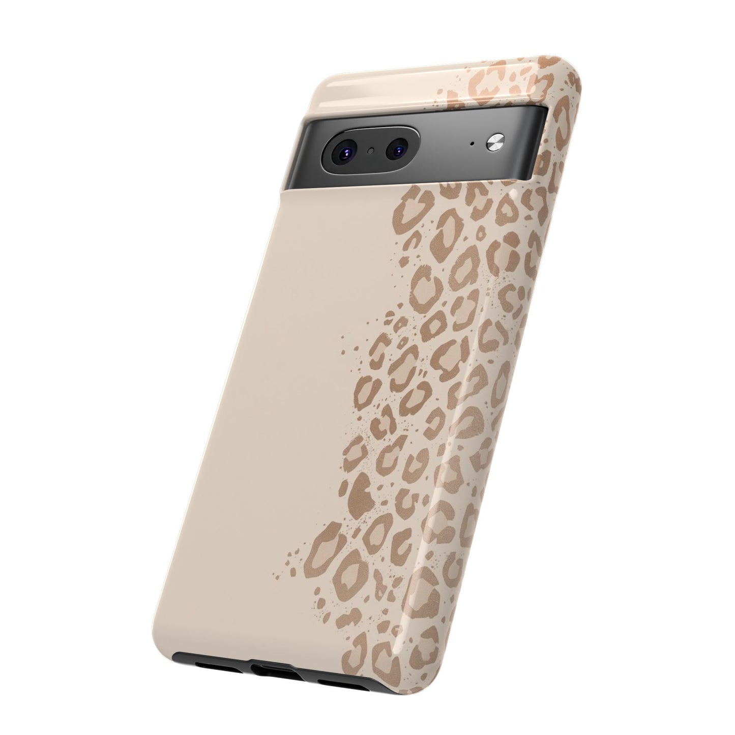 Phone Case – Beige Leopard Print Protective Cover