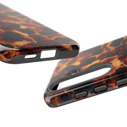 Tortoiseshell Phone Case — Protective iPhone Cover with Classic Amber Pattern