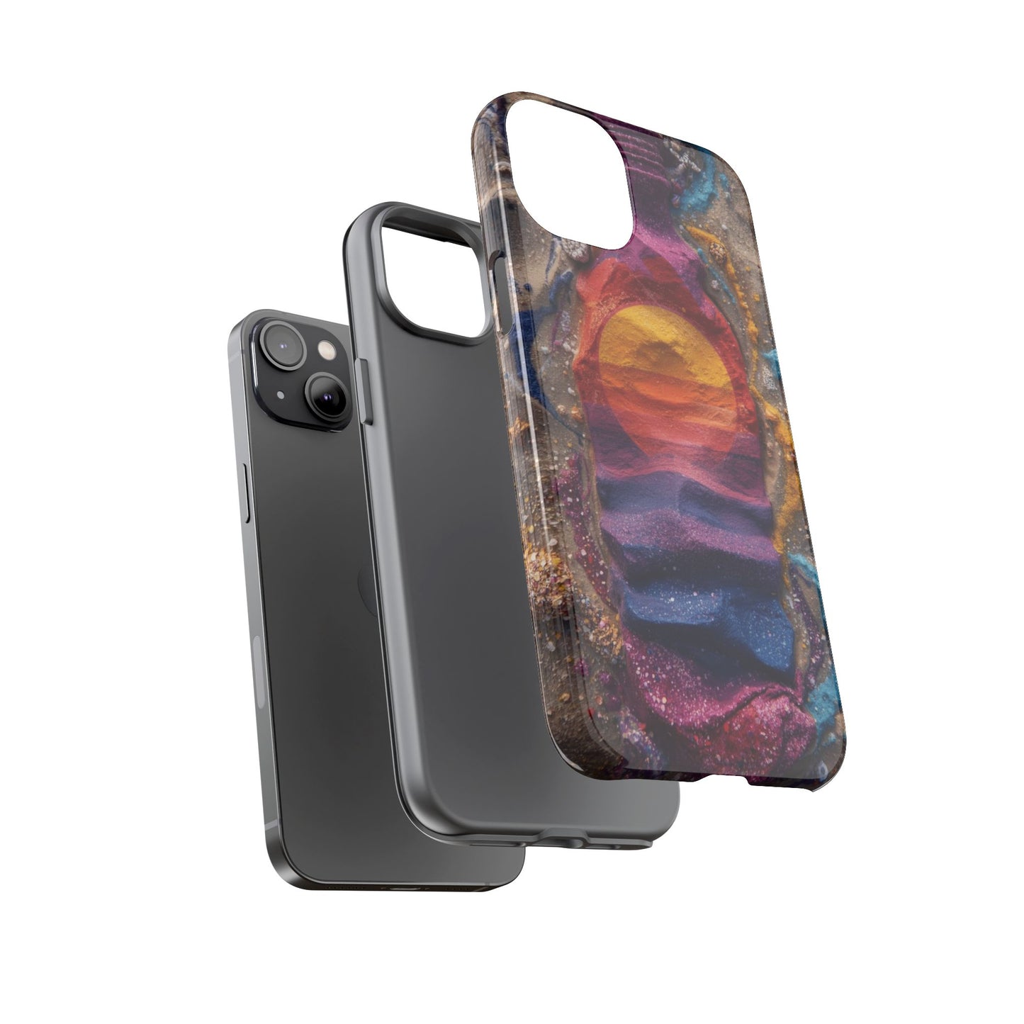 Phone Case — Colorful Sand Art Sunset Tough Protective Case