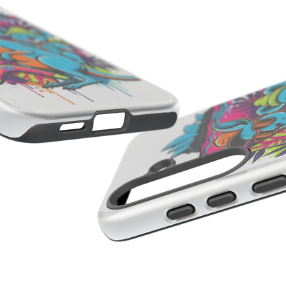Kangaroo & Koala Surf Phone Case — Retro Neon Beach Art Tough Case