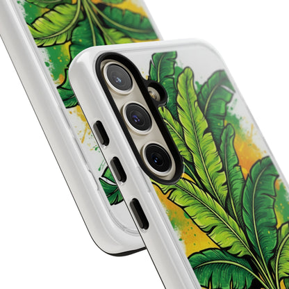 Tropical Banana Leaf Phone Case — Vibrant Green Plant Protector