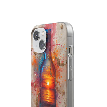 Copy of Floral Holographic Phone Case — Iridescent Leaves & Flowers Flexi Case