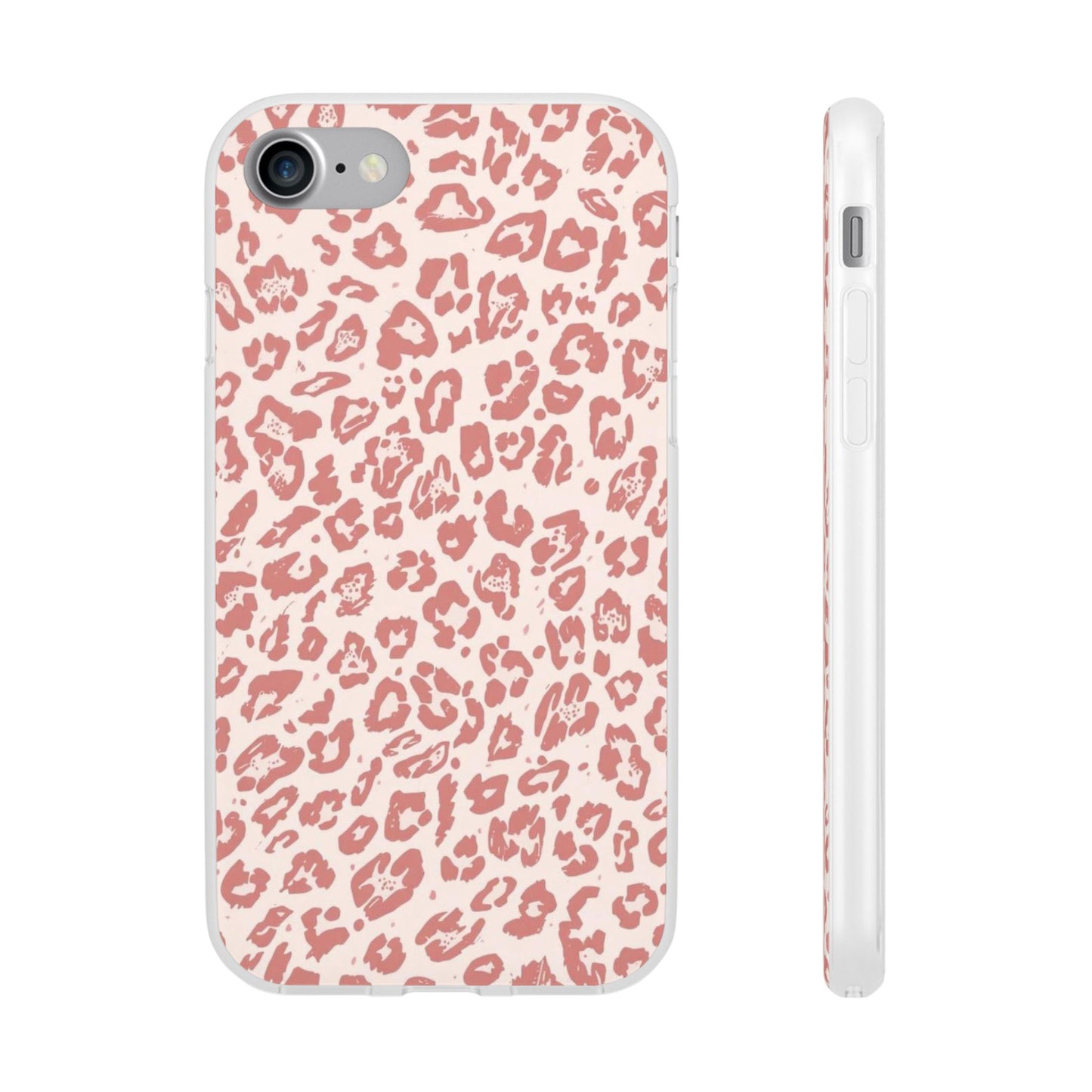 Pink Leopard Print Phone Case – Slim Flexible Protective Cover