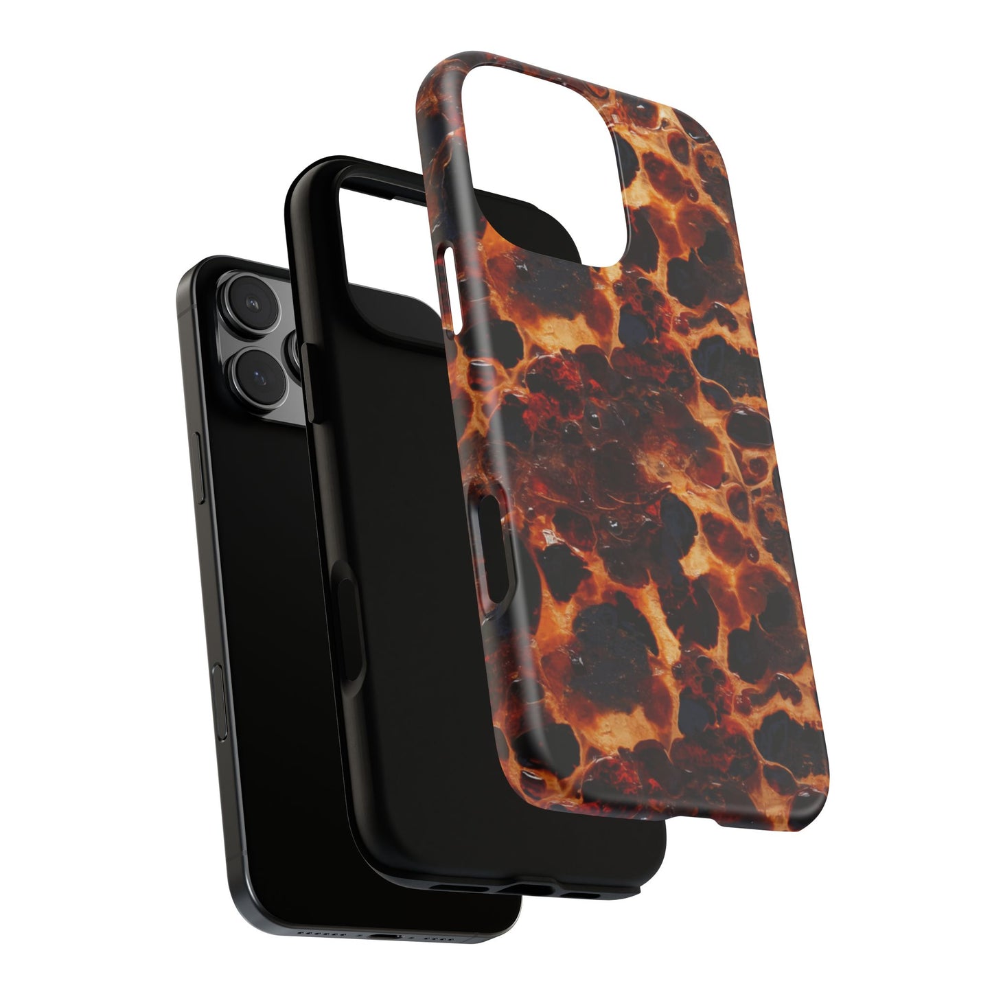 Tortoiseshell Phone Case — Protective iPhone Cover with Classic Amber Pattern