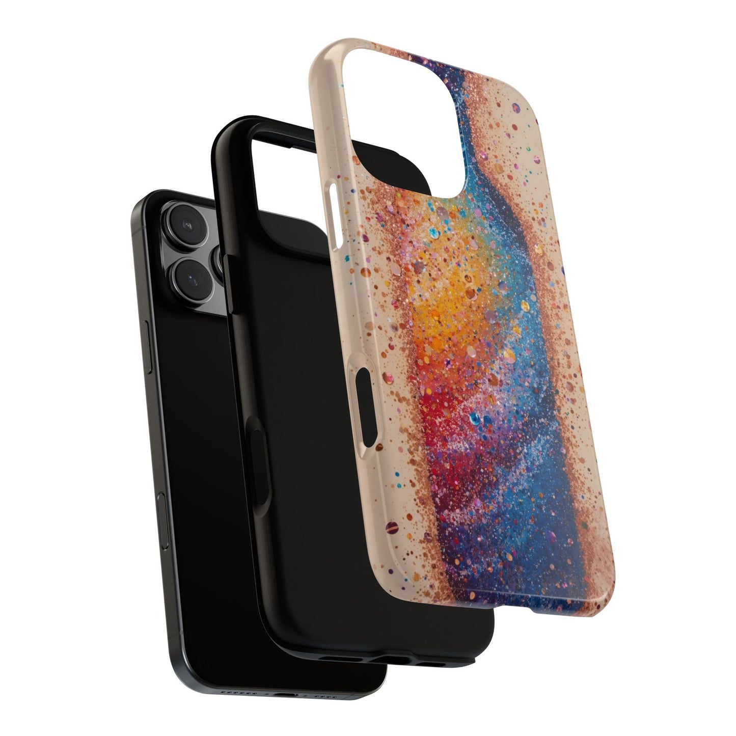 Galaxy Bottle Tough Phone Case — Colorful Nebula Splash iPhone Cover