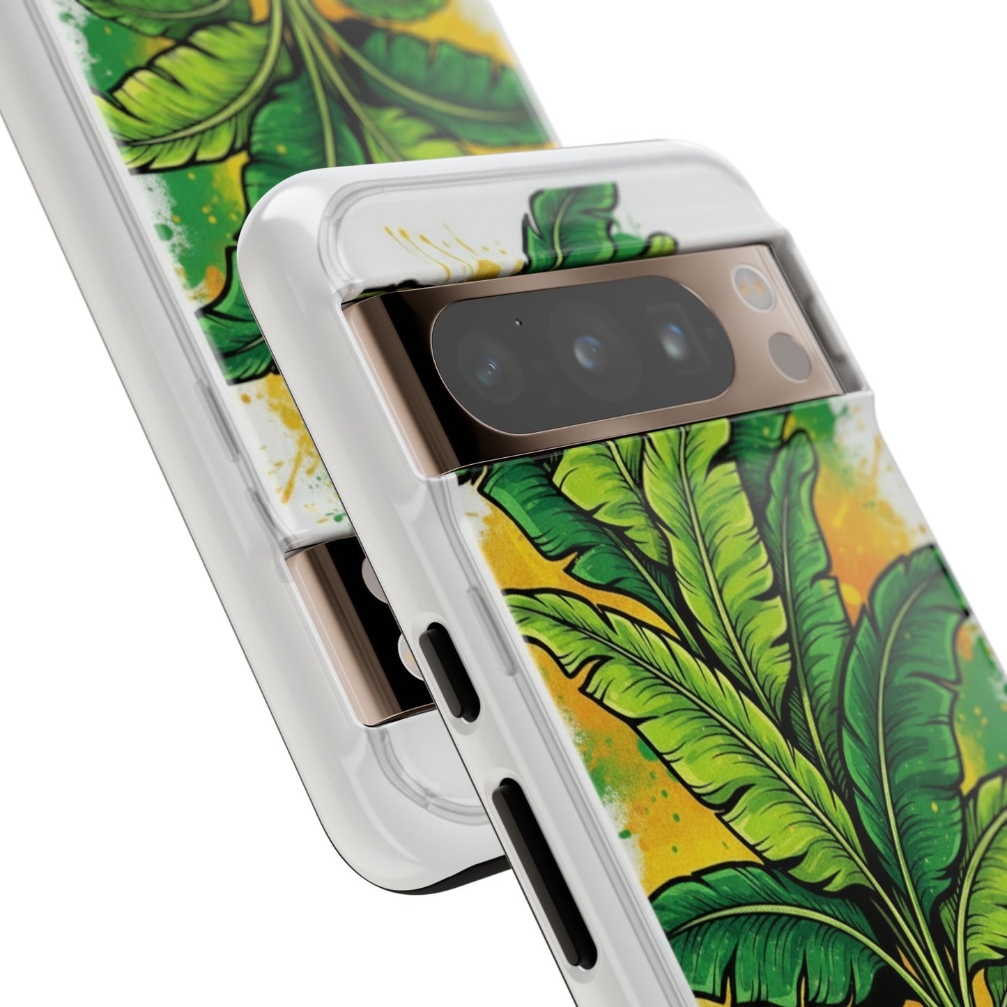 Tropical Banana Leaf Phone Case — Vibrant Green Plant Protector