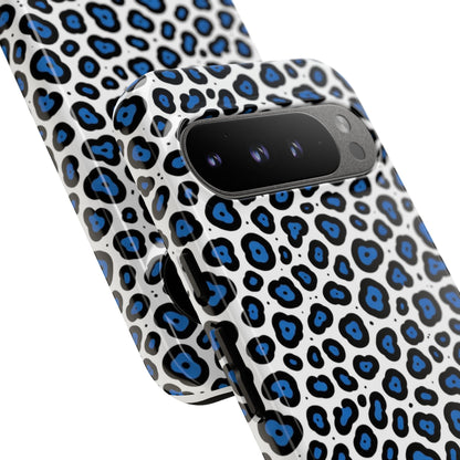 Blue Leopard Print Phone Case – Tough Protective Cover