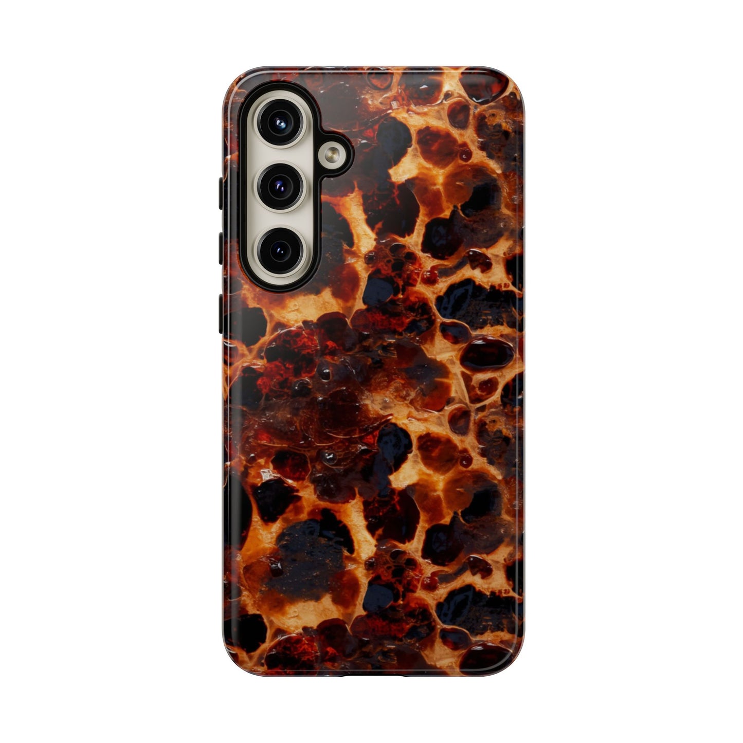 Tortoiseshell Phone Case — Protective iPhone Cover with Classic Amber Pattern