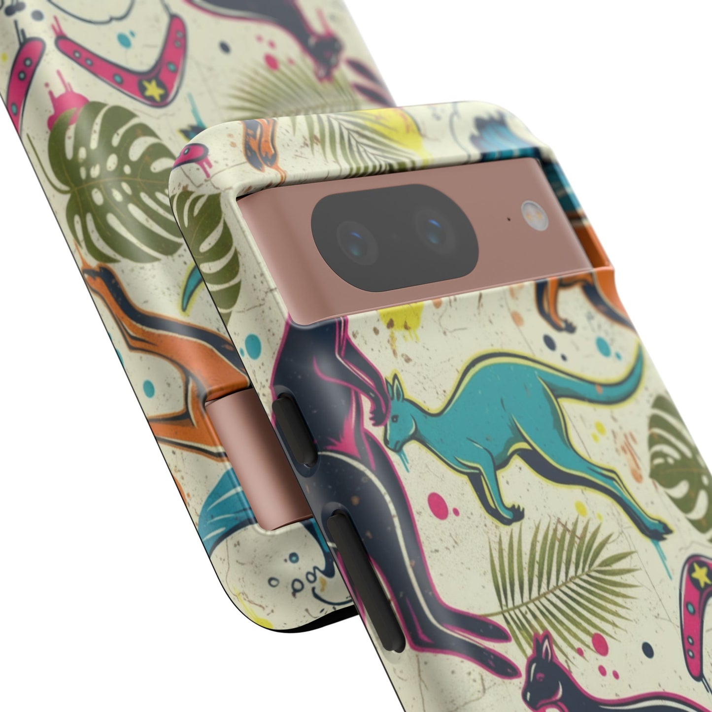 Tough Cases — Colorful Surfing Kangaroo Phone Case
