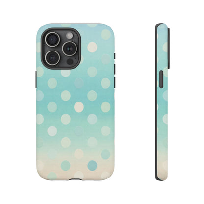 Abstract Palm Tough Phone Case — Minimal Coastal Blue Protective Cover