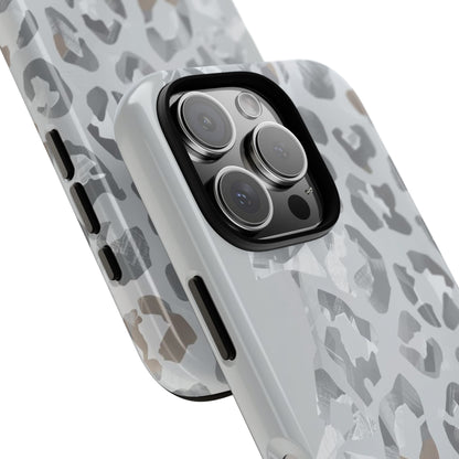 Silver Leopard Tough Phone Case