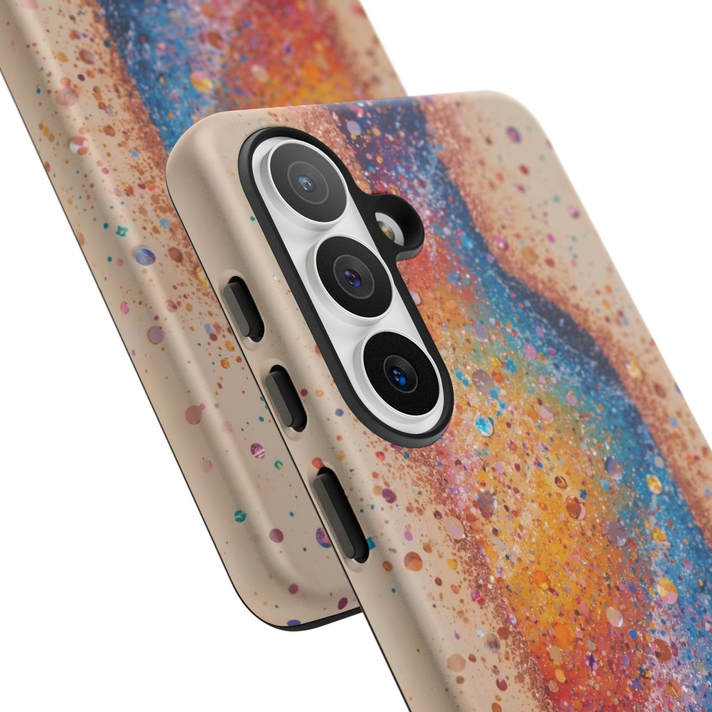 Galaxy Bottle Tough Phone Case — Colorful Nebula Splash iPhone Cover