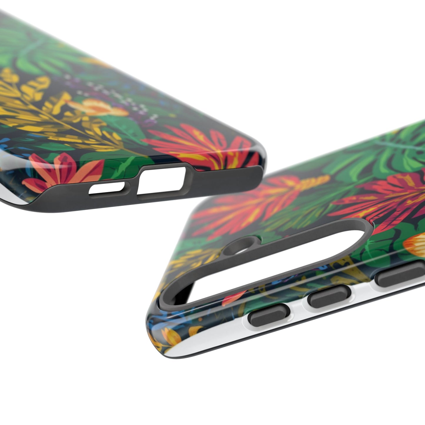 Tropical Floral Phone Case — Vibrant Jungle Leaf Protective Cover
