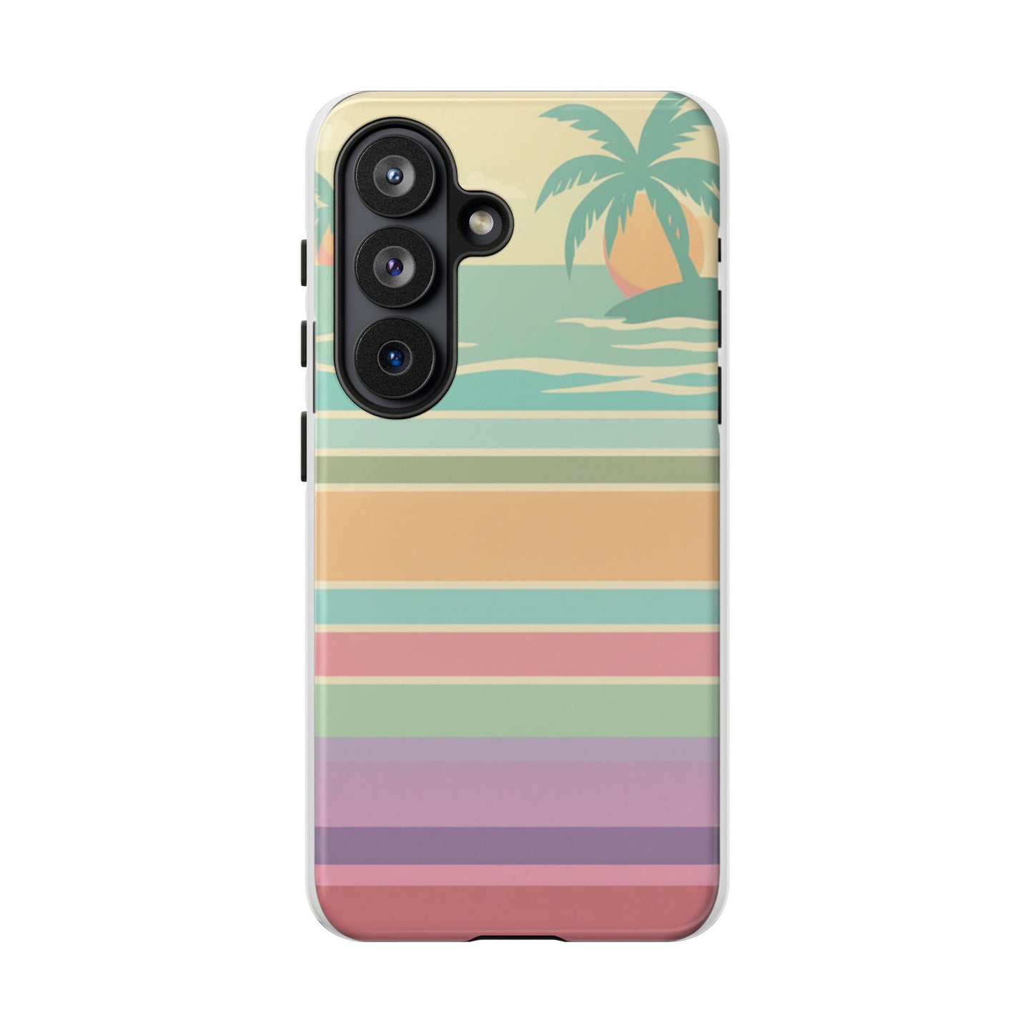 Tough Case — Retro Pastel Sunset Palm Tree Phone Case