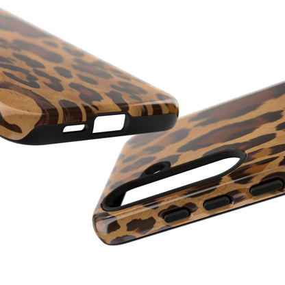 Leopard Print Tough Phone Case — Durable Animal Print Protective Cover