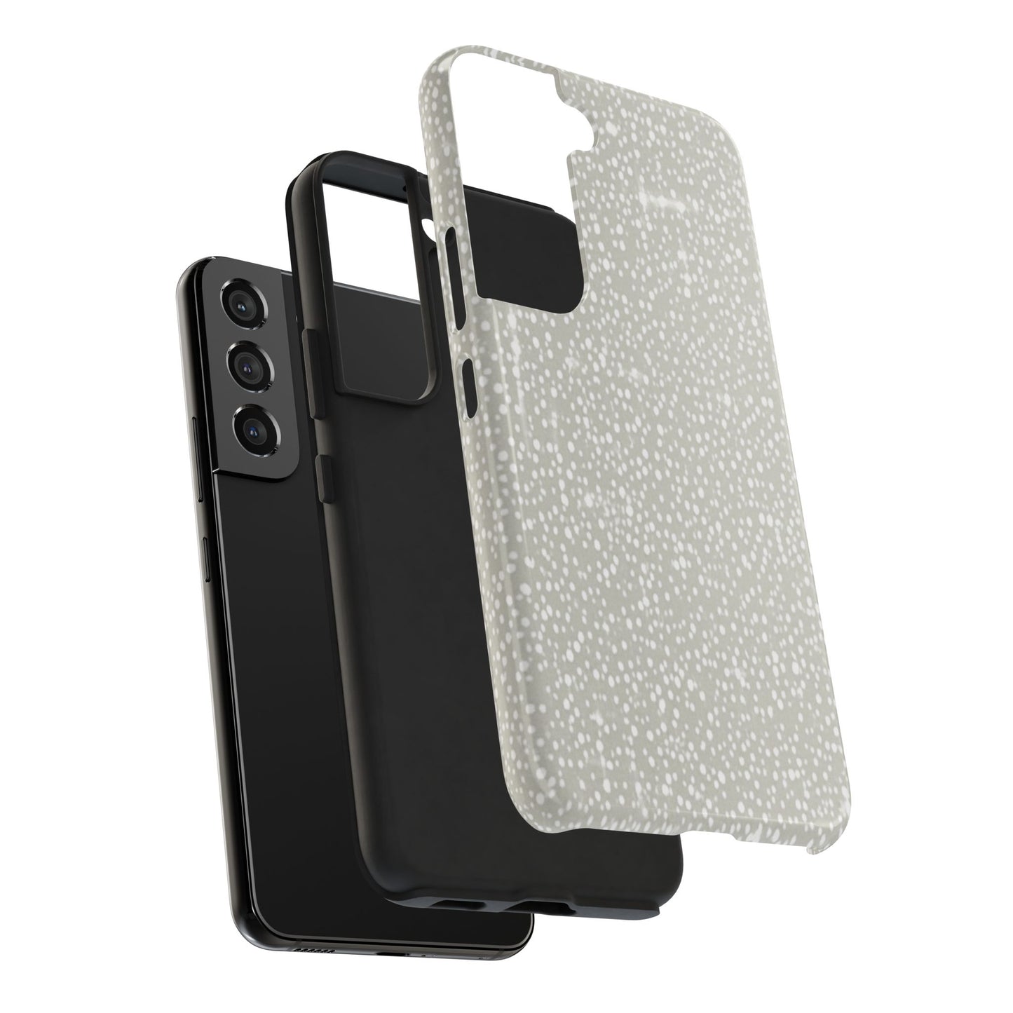 Speckled Gray Tough Phone Case — Protective Shockproof iPhone Cover
