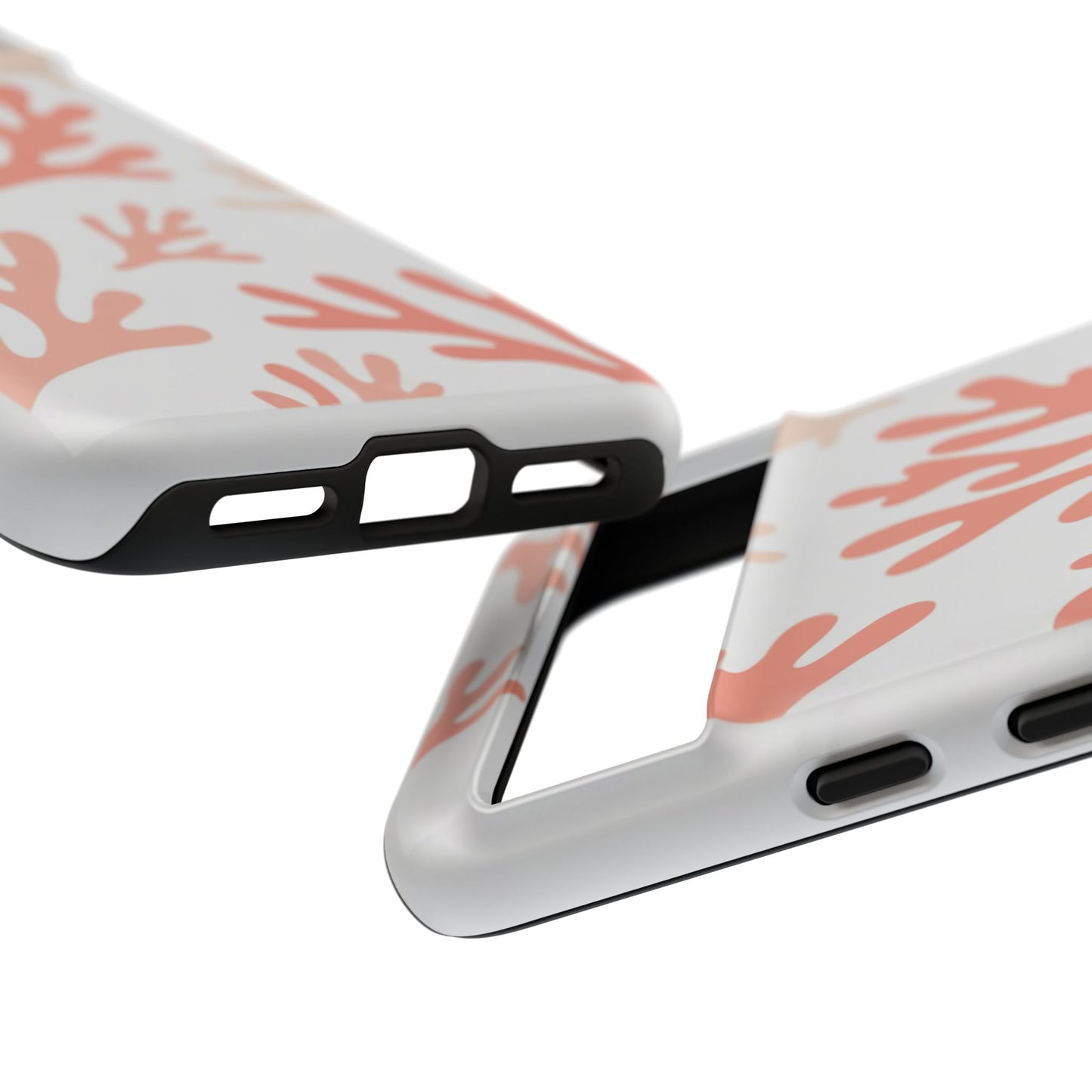Coral Reef Pattern Tough Phone Case — Pink Beachy Protective Cover