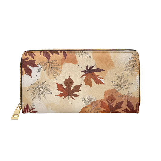 Women's Toasted Beige Autumn Leaf Wallet   - Perfect for Everyday Use & Gifting