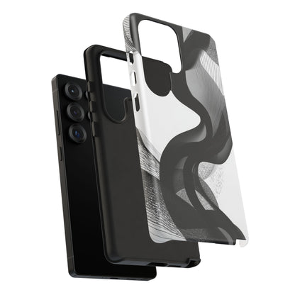 Phone Case — Monochrome Abstract Protective Cover