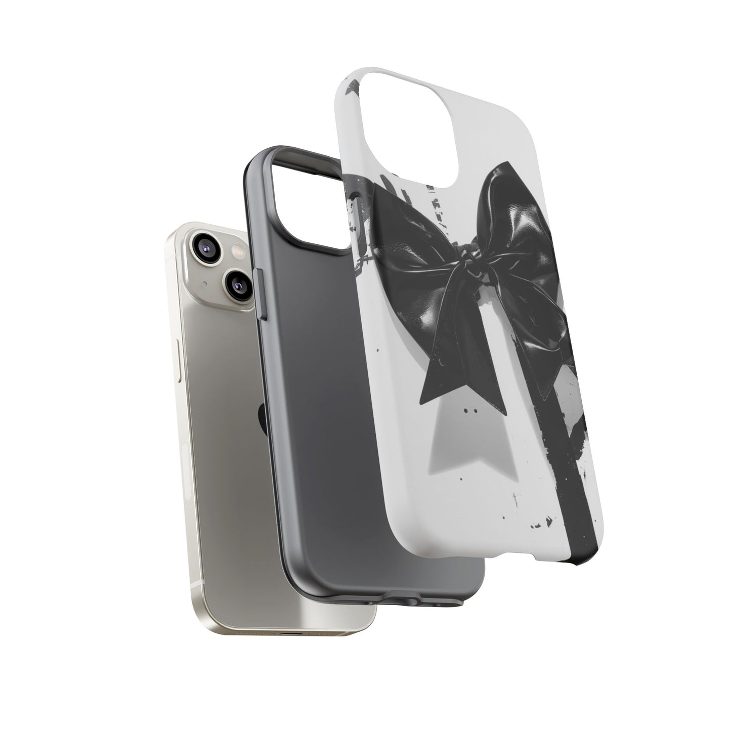 Phone Case — Black Bow Graphic Protective Cover
