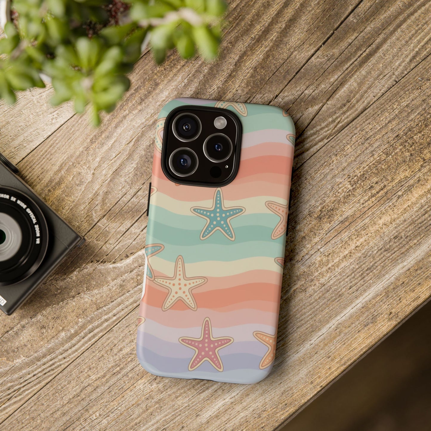 Starfish Wave Tough Phone Case — Pastel Beach Protective Cover