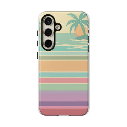 Tough Case — Retro Pastel Sunset Palm Tree Phone Case