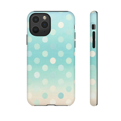Abstract Palm Tough Phone Case — Minimal Coastal Blue Protective Cover