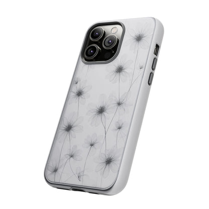 Tough Case — Black & White Floral Tough Phone Case