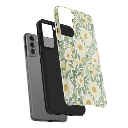 Daisy Meadow Tough Phone Case — Floral Protective Phone Cover