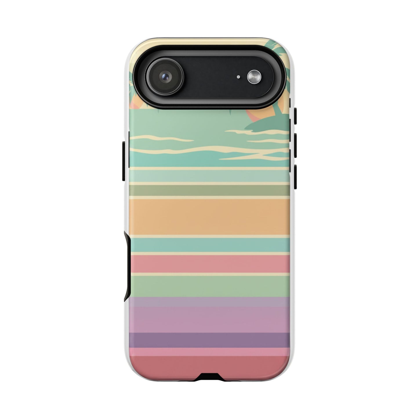 Tough Case — Retro Pastel Sunset Palm Tree Phone Case