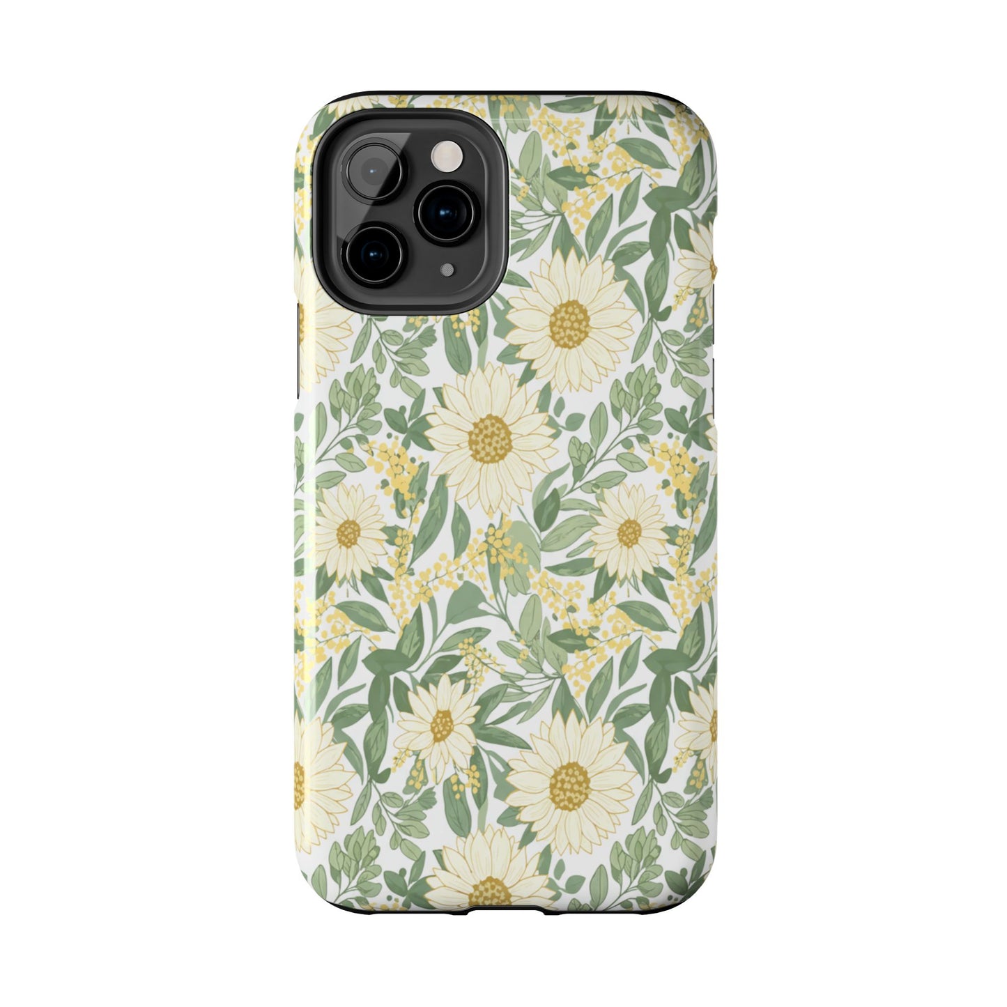 Daisy Meadow Tough Phone Case — Floral Protective Phone Cover