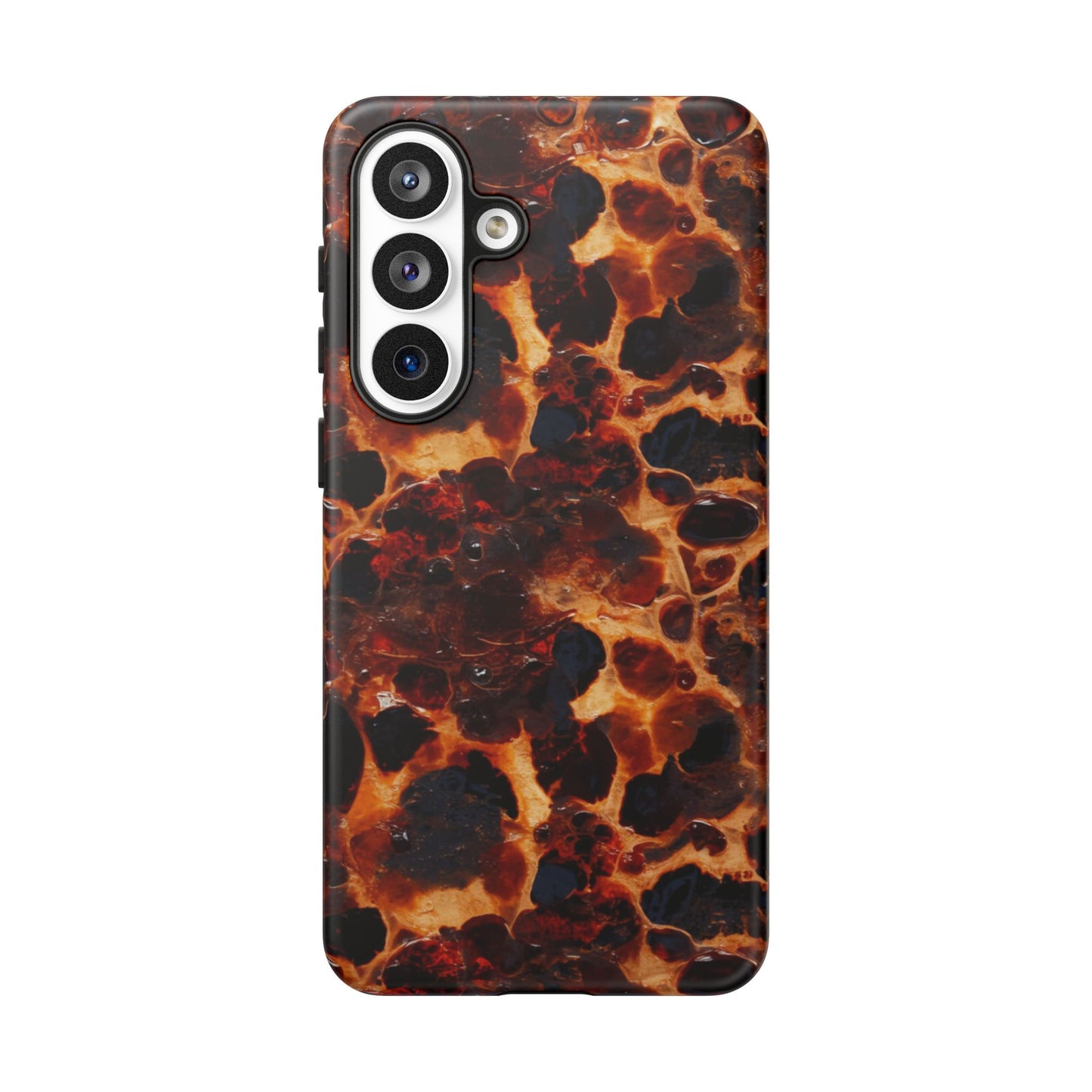 Tortoiseshell Phone Case — Protective iPhone Cover with Classic Amber Pattern