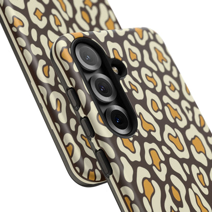 Leopard Print Tough Phone Case — Durable Protective iPhone Cover