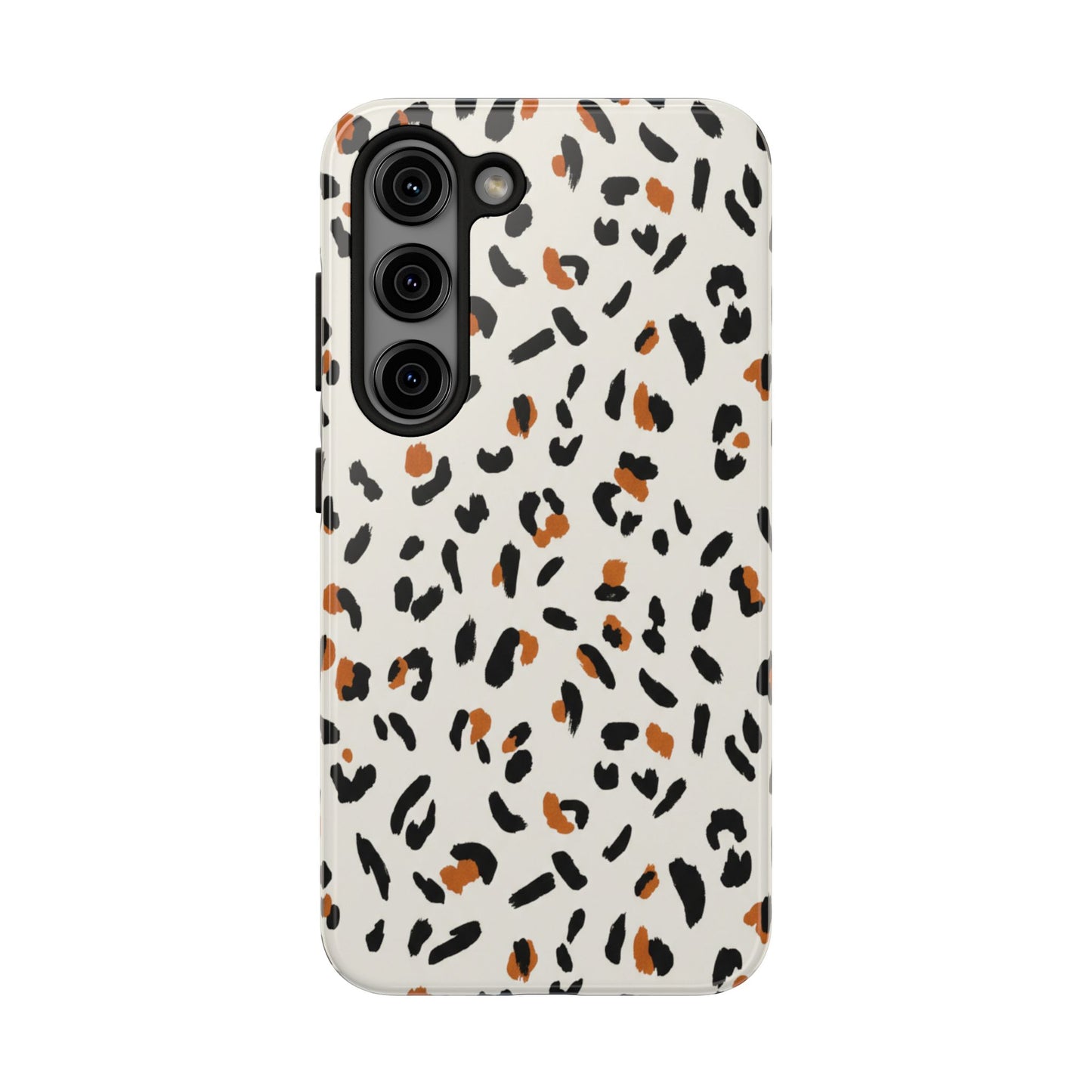 Leopard Print Tough Phone Case — Stylish Protective iPhone Cover