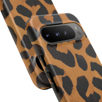 Leopard Print Tough Phone Case — Protective Animal Print iPhone Case