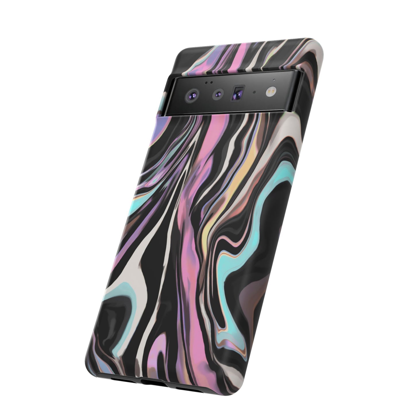 Abstract Marble Tough Phone Case — Pastel Swirl Protective Cover