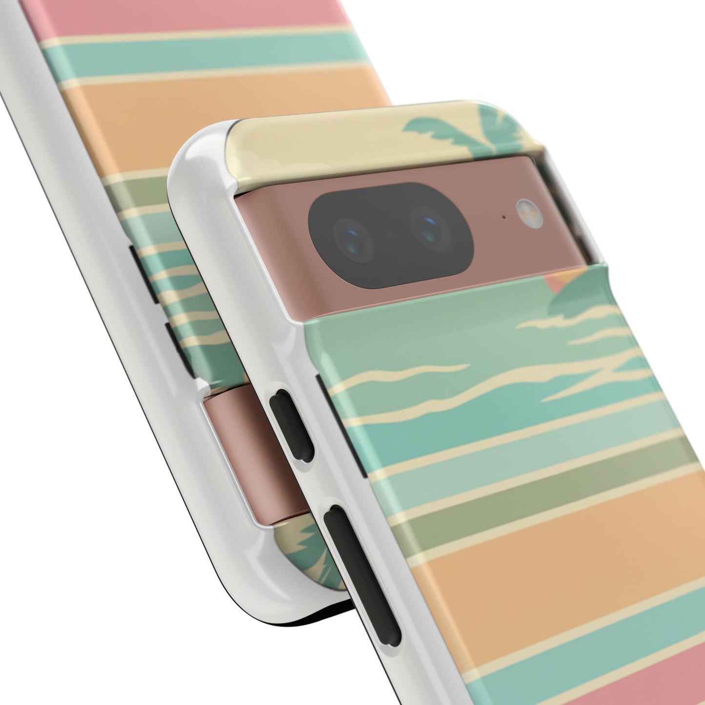 Tough Case — Retro Pastel Sunset Palm Tree Phone Case
